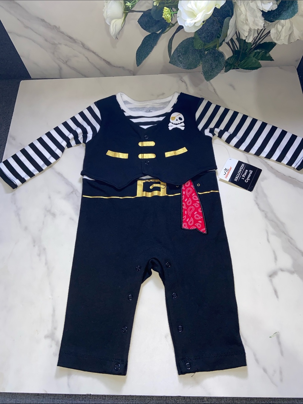 Way to celebrate Baby Pirate Bodysuit Romper Size 3-6 Months